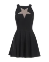 Versace Jeans Couture Woman Mini Dress Black Size 6 Polyester, Elastane In Black
