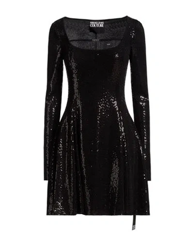 Versace Jeans Couture Woman Mini Dress Black Size 8 Polyamide, Polyester, Elastane