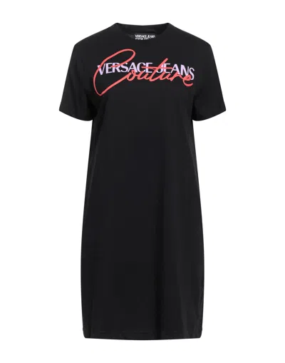 Versace Jeans Couture Short Dresses In Black