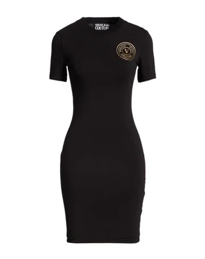 Versace Jeans Couture Woman Mini Dress Black Size S Cotton, Elastane