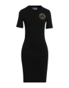 Versace Jeans Couture Woman Mini Dress Black Size M Cotton, Elastane