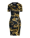 Versace Jeans Couture Woman Mini Dress Black Size Xs Cotton, Elastane In Black