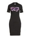 Versace Jeans Couture Woman Mini Dress Black Size Xs Cotton, Elastane In Black