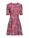Versace Jeans Couture Woman Mini Dress Brick Red Size 4 Polyester