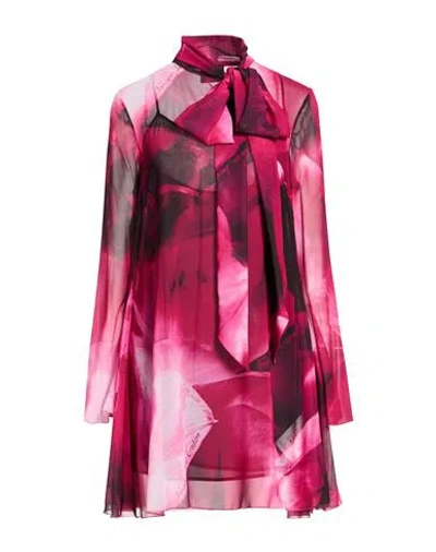 Versace Jeans Couture Woman Mini Dress Garnet Size 6 Polyester In Red