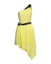 Versace Jeans Couture Woman Mini Dress Lime Green Size 10 Viscose, Polyester, Elastane In Green
