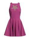 Versace Jeans Couture Woman Mini Dress Mauve Size 4 Polyester, Elastane, Polyamide In Purple