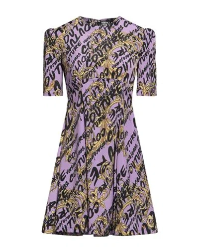 Versace Jeans Couture Woman Short Dress Light Purple Size 8 Polyester
