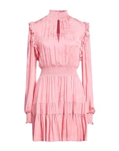 Versace Jeans Couture Woman Mini Dress Pink Size 4 Acetate, Viscose