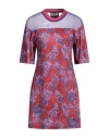 Versace Jeans Couture Woman Mini Dress Red Size S Polyester, Polyamide, Elastane In Red