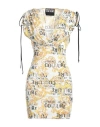 Versace Jeans Couture Woman Mini Dress White Size 2 Polyester, Elastane