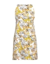 Versace Jeans Couture Woman Mini Dress White Size 6 Cotton, Elastane