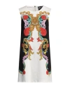 Versace Jeans Couture Woman Mini Dress White Size 6 Cotton, Elastane In White