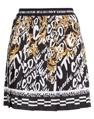Versace Jeans Couture Woman Mini Skirt Black Size 10 Polyester