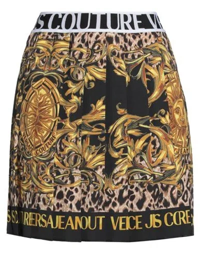 Versace Jeans Couture Woman Mini Skirt Black Size 12 Polyester