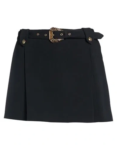 Versace Jeans Couture Woman Mini Skirt Black Size 12 Viscose, Acetate, Elastane