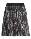 Versace Jeans Couture Woman Mini Skirt Black Size 4 Polyester