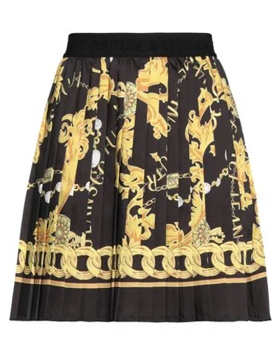 Versace Jeans Couture Woman Mini Skirt Black Size 6 Polyester