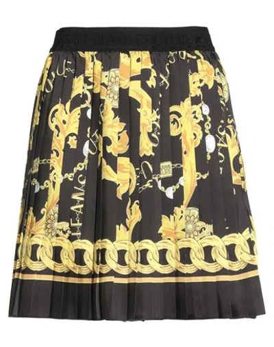 Versace Jeans Couture Woman Mini Skirt Black Size 8 Polyester
