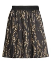 Versace Jeans Couture Chain Couture-print Pleated Skirt In Black