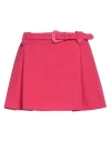 Versace Jeans Couture Woman Mini Skirt Fuchsia Size 6 Polyester, Elastane In Pink