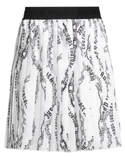 Versace Jeans Couture Woman Mini Skirt White Size 8 Polyester