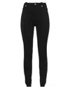 Versace Jeans Couture Woman Pants Black Size 10 Viscose, Polyamide, Elastane In Black