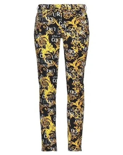 Versace Jeans Couture Woman Pants Black Size 30 Cotton, Elastane