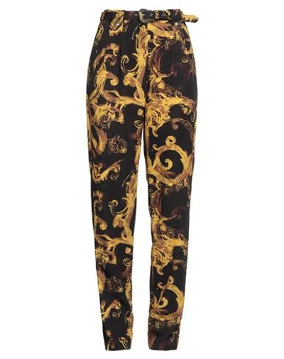 Versace Jeans Couture Woman Pants Black Size 4 Polyester, Elastane