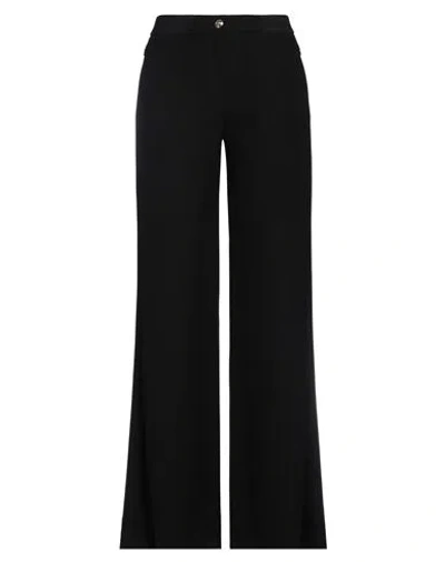 Versace Jeans Couture Logo-waistband Trousers In Black