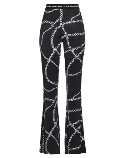 Versace Jeans Couture Woman Pants Black Size 2 Viscose, Elastane
