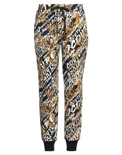 Versace Jeans Couture Woman Pants Black Size L Cotton In Blue