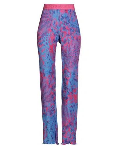 Versace Jeans Couture Woman Pants Blue Size 0 Polyester In Multi