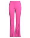 Versace Jeans Couture Woman Pants Fuchsia Size 10 Polyester, Viscose, Elastane
