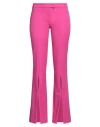 VERSACE JEANS COUTURE VERSACE JEANS COUTURE WOMAN PANTS FUCHSIA SIZE 4 POLYESTER, VISCOSE, ELASTANE