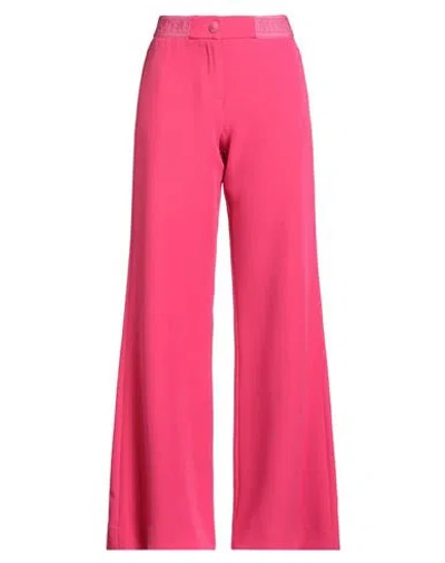 Versace Jeans Couture Woman Pants Fuchsia Size 4 Polyester, Elastane In Pink