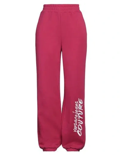 Versace Jeans Couture Woman Pants Fuchsia Size L Cotton In Pink