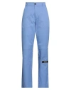Versace Jeans Couture Woman Pants Light Blue Size 32 Polyester, Cotton In Blue
