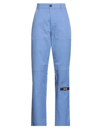 Versace Jeans Couture Woman Pants Light Blue Size 32 Polyester, Cotton