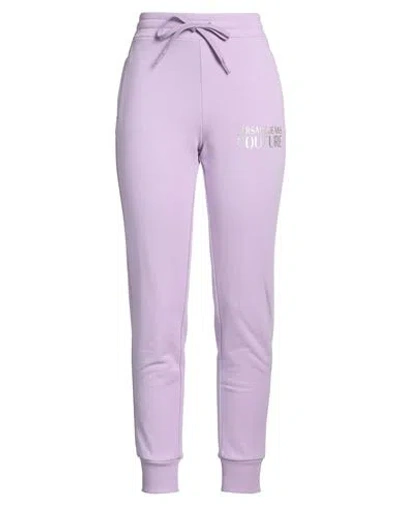 Versace Jeans Couture Woman Pants Lilac Size M Cotton, Elastane In Purple