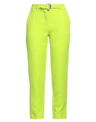 Versace Jeans Couture Woman Pants Lime Green Size 10 Polyester, Elastane In Green