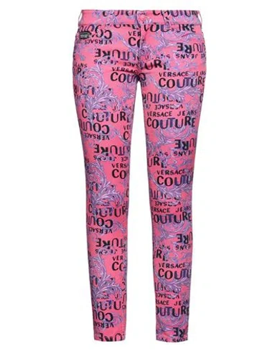 Versace Jeans Couture Woman Pants Magenta Size 31 Cotton, Elastane