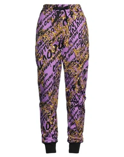 Versace Jeans Couture Woman Pants Purple Size L Cotton