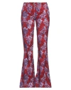 VERSACE JEANS COUTURE VERSACE JEANS COUTURE WOMAN PANTS RED SIZE 4 COTTON