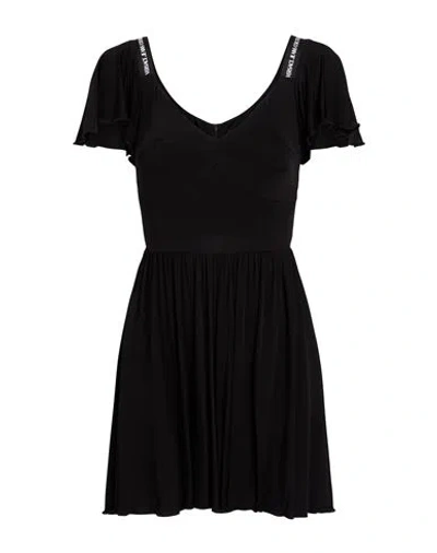 Versace Jeans Couture Woman Playsuit Black Size 4 Viscose, Elastane
