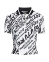 Versace Jeans Couture Woman Polo Shirt White Size L Cotton In White