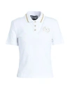 Versace Jeans Couture Woman Polo Shirt White Size L Cotton