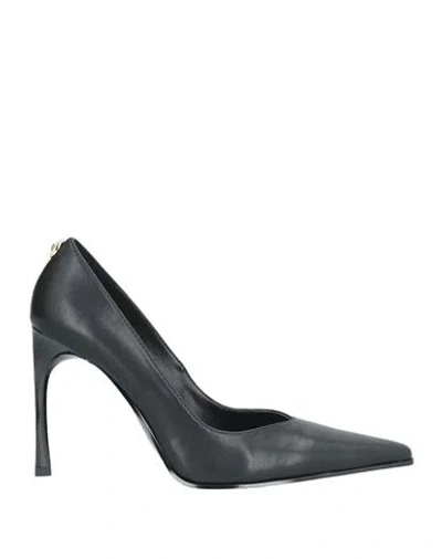 Versace Jeans Couture Woman Pumps Black Size 8 Leather