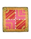 Versace Jeans Couture Woman Scarf Red Size - Silk In Multi