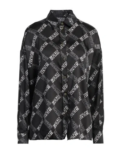 Versace Jeans Couture Woman Shirt Black Size 10 Polyester